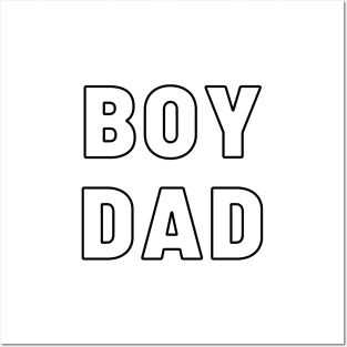 BOY DAD Hollow Typography Posters and Art